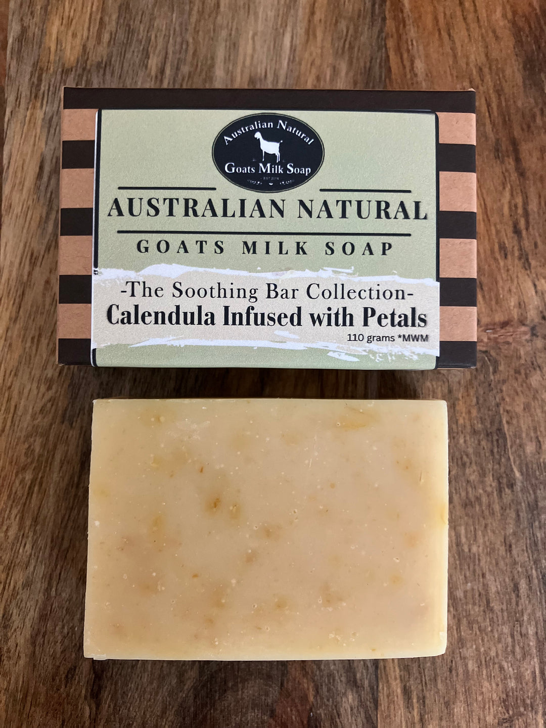FRAGRANCE FREE, SENSITIVE SKIN SOLUTION: GOATS MILK SOAP INFUSED CALENDULA WITH PETALS