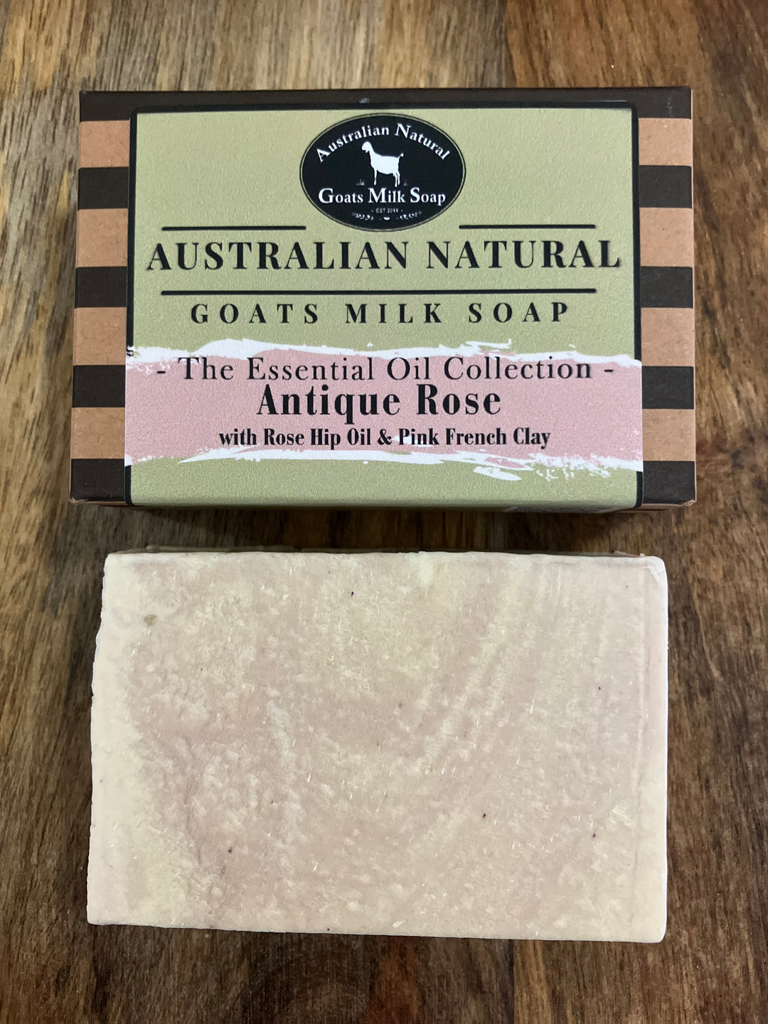 BEST GOATS MILK SOAP - ROSE ANTIQUE - ROSE GERANIUM WITH ROSE HIP & SOFT PINK CLAY