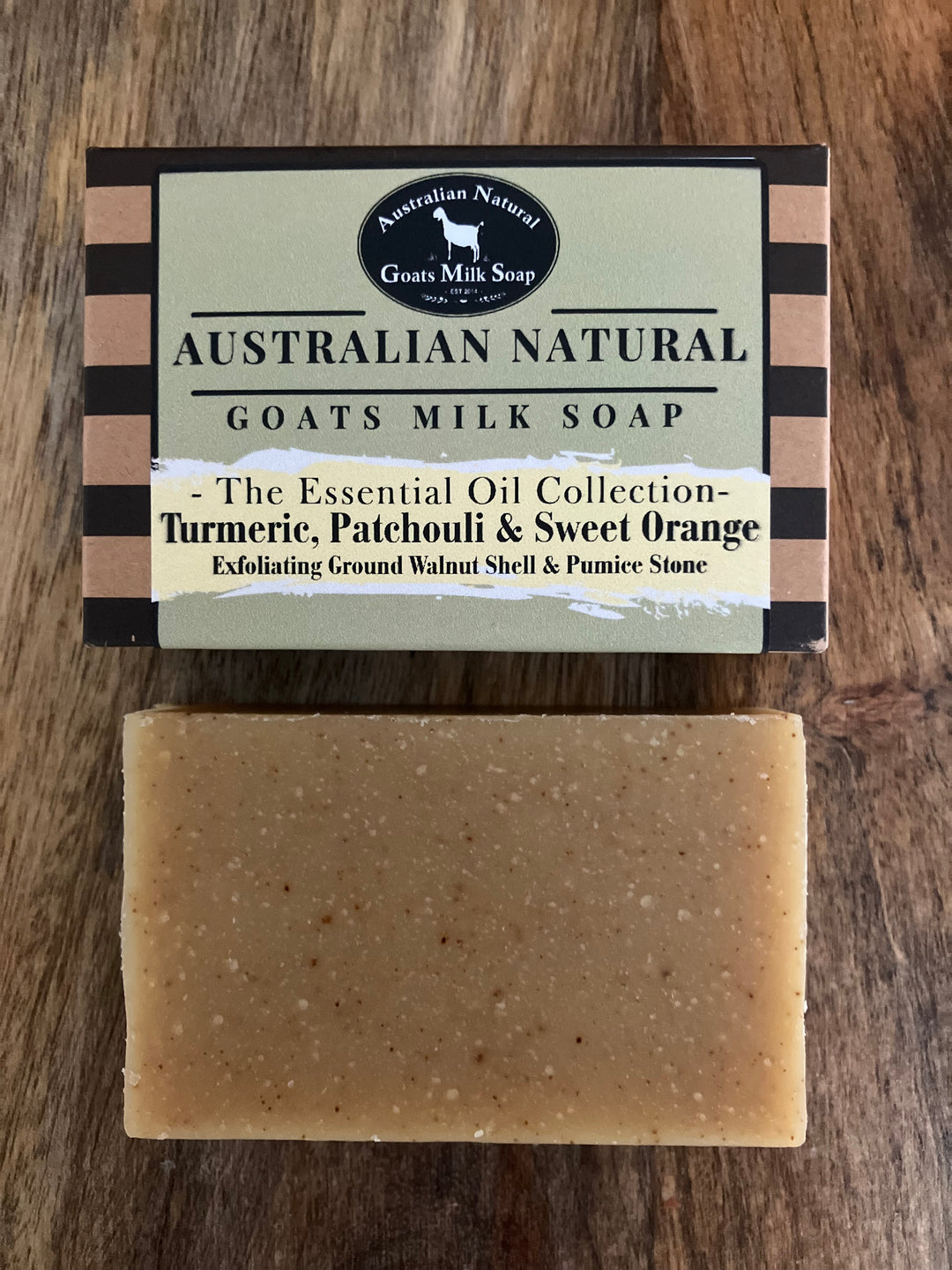 Exfoliating Turmeric, Orange & Patchouli with Ground Walnut Shell & Pumistone