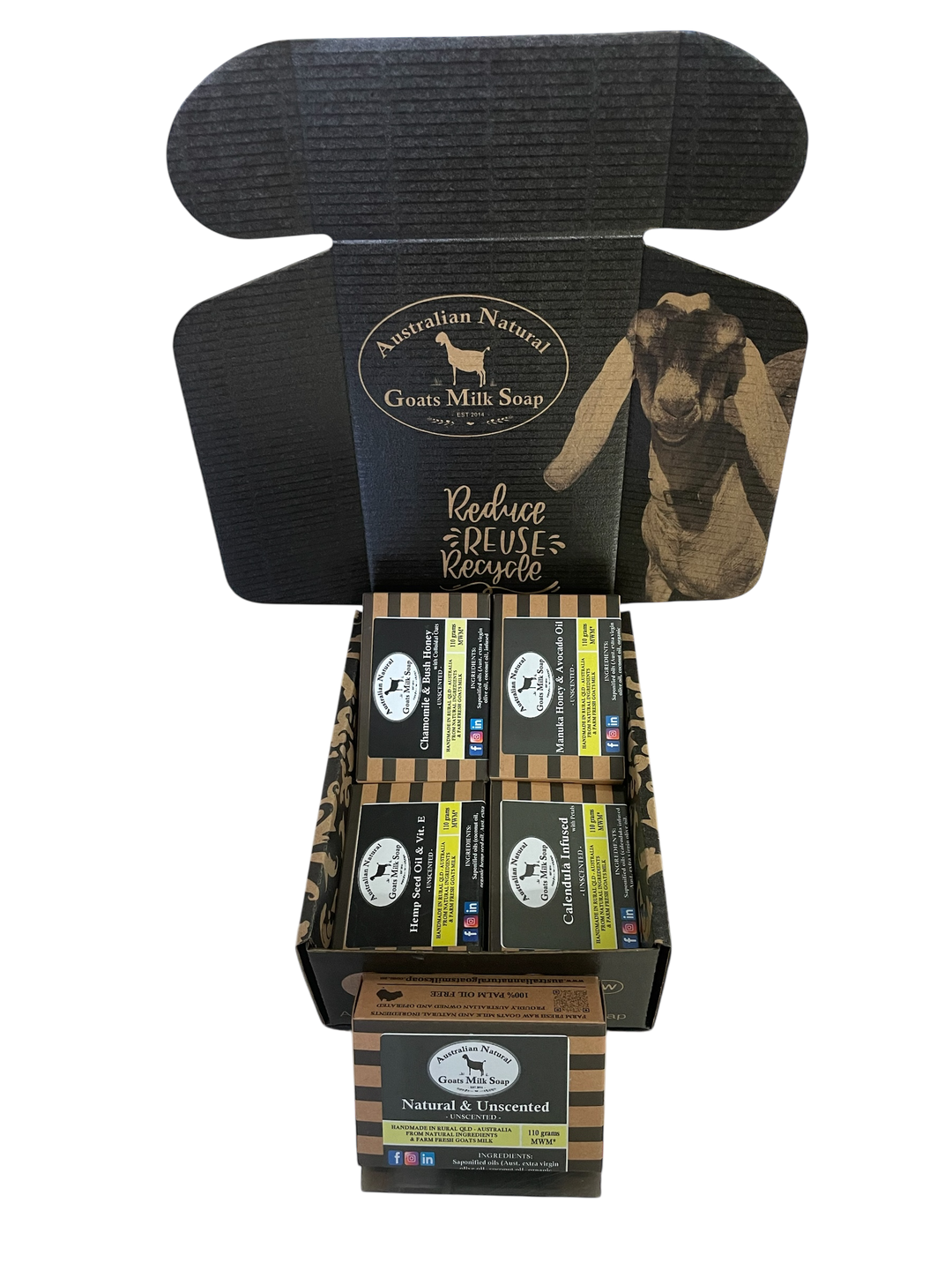 Gift Box Mitt - Shower - Australian Natural Goats Milk Soap
