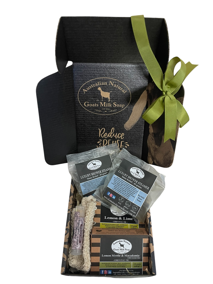 Gift Box Mitt - Shower - Australian Natural Goats Milk Soap