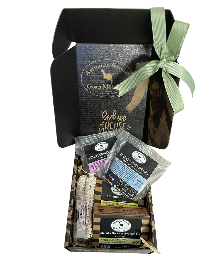Gift Box Mitt - Shower - Australian Natural Goats Milk Soap