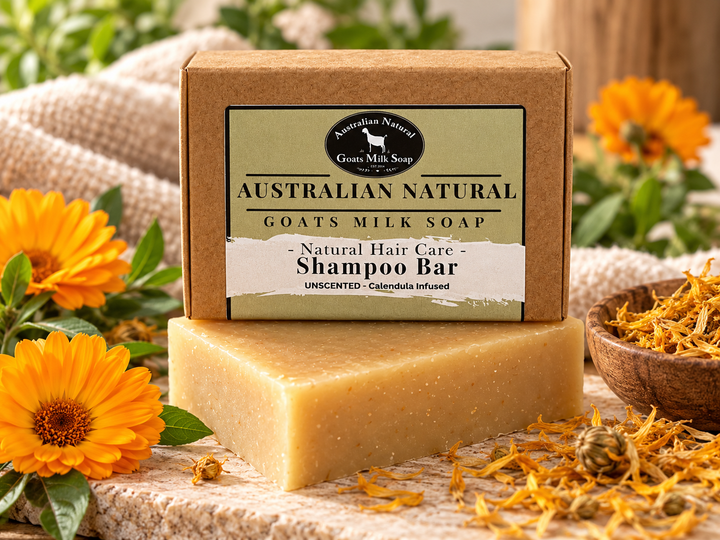 SHAMPOO BAR Calendula Infused Goat Milk – Fragrance Free