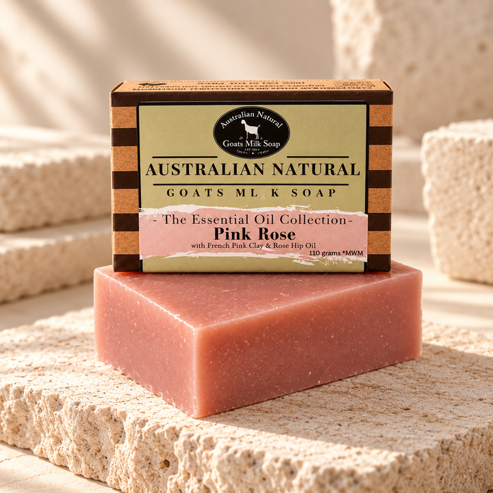 Pink Rose - Rose Geranium with Rose Hip Oil &amp; Clay | Essential Oil