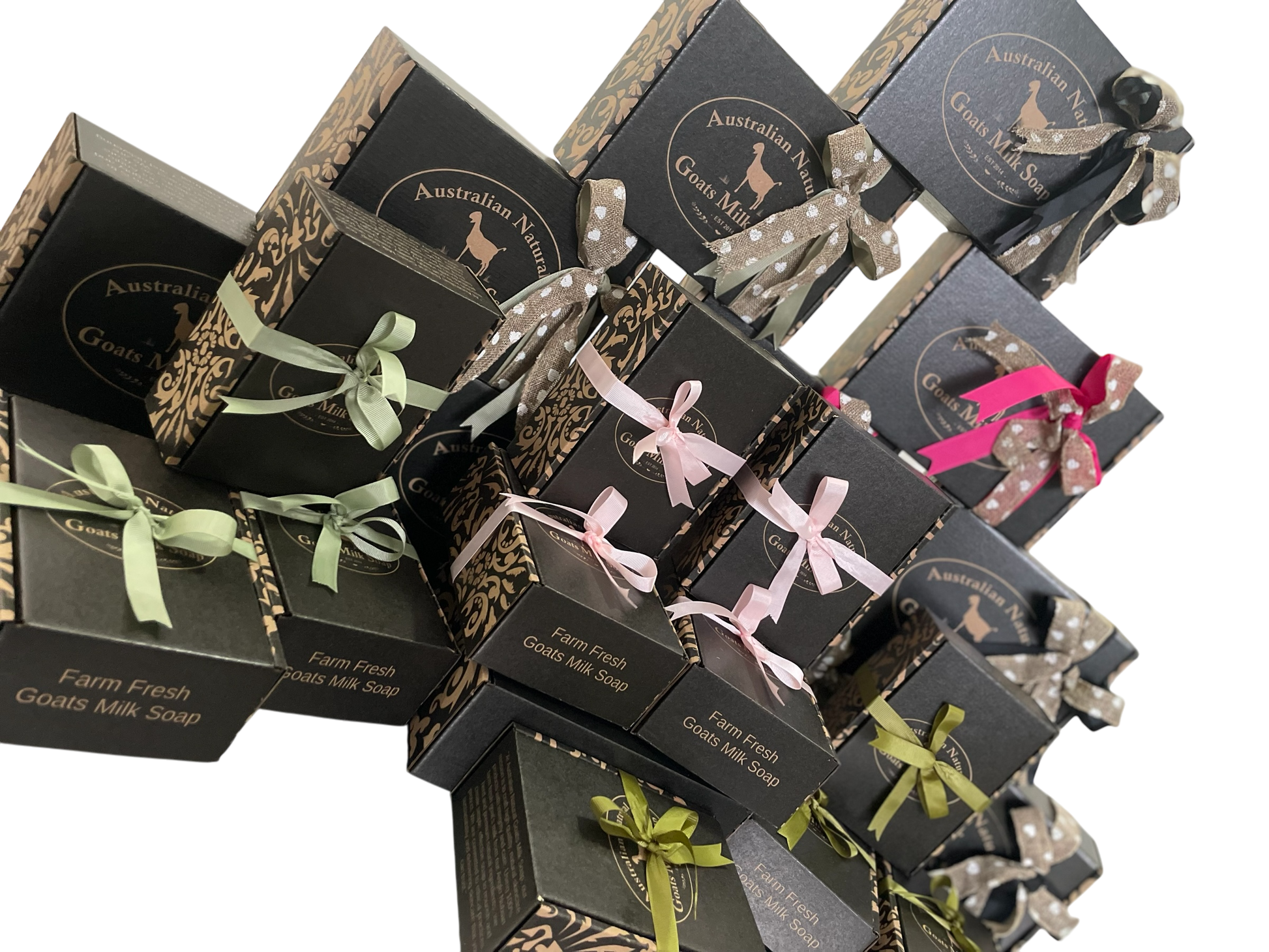 Premium Uplifting (Citrus Aroma's) Gift Pack - AUSTRALIAN NATURAL GOATS MILK SOAP - BEST GOATS MILK SOAP - AUSTRALIA WIDE - Bath Salts Gift Box Contents