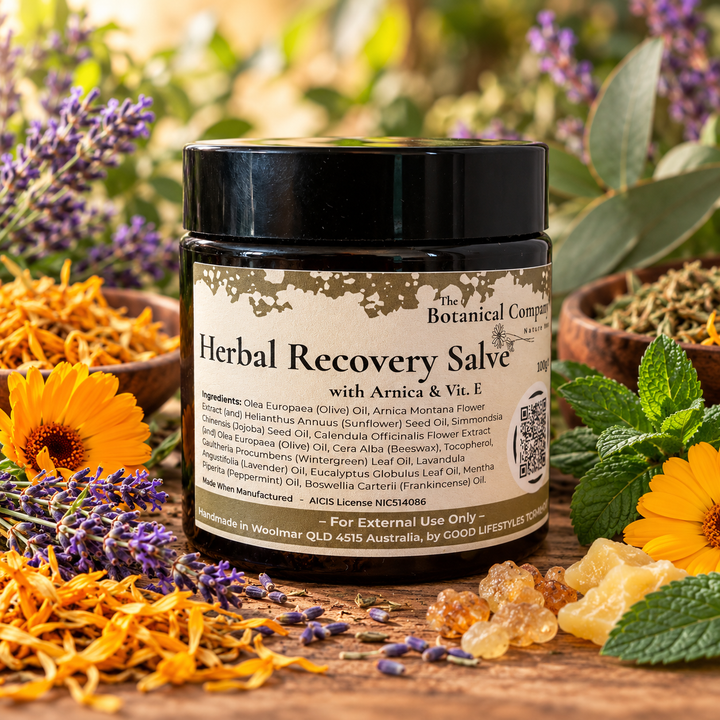 Herbal Recovery Salve with Arnica &amp; Vitamin E.