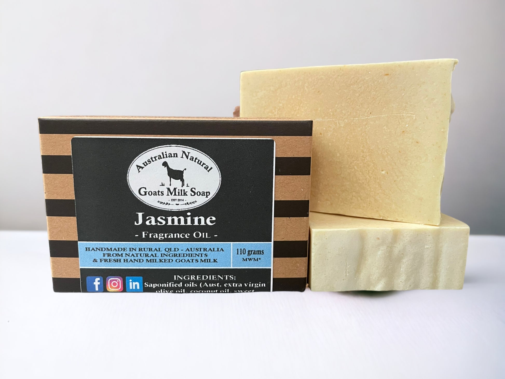 Jasmien Goats Milk Soap - unboxed 