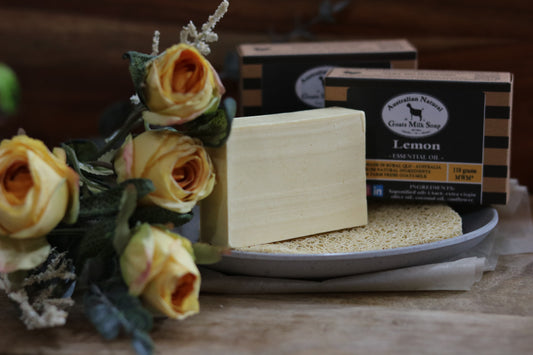 Lemon - Essential Oil - Australian Natural Goats Milk Soap 