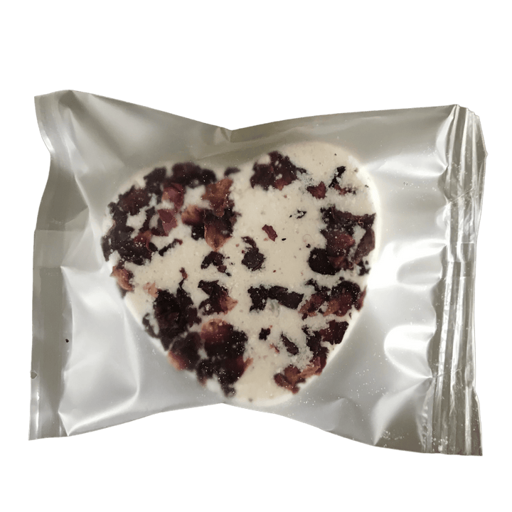 Goats Milk Bath Bomb Soaks - Rose Geranium in easy tear pouch